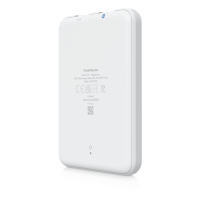 UBIQUITI - Router de Viaje / Wi-Fi 5 Dual Banda / 2 Puertos GbE / VPN OpenVPN+WireGuard / USB-C 5W / 12.5 mm / 0.49 in / 89 g