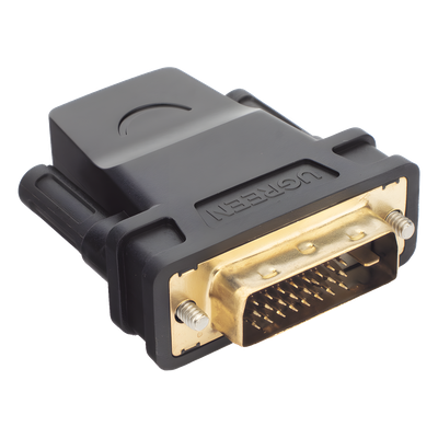 UGREEN - Adaptador DVI Macho a HDMI Hembra / 1080p@60Hz / Conectores Chapados en Oro / 3.28 pies