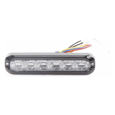 ECCO - Luz de Advertencia Direccional Flexible / 12 LED Duales / Rojo/Blanco / Montaje Curvo hasta 120° / IP69K / IP67 / SAE Clase I y II / 12-24V / 69 Patrones de Destello