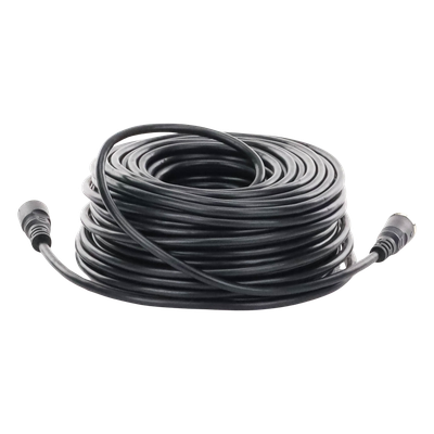 ECCO - Cable de Extensión para Cámara de Vehículo Industrial / 20 m (65 ft) / 4 Pines / Conexión Roscada / HD en Baja Luz