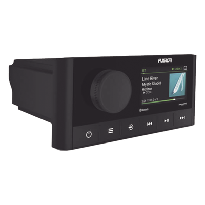 GARMIN - Estéreo Marino / Panel IPX7 / Pantalla LCD 2.7" / Bluetooth 10m / Amplificador Clase D 200W / NMEA 2000 / 68x157x127 mm