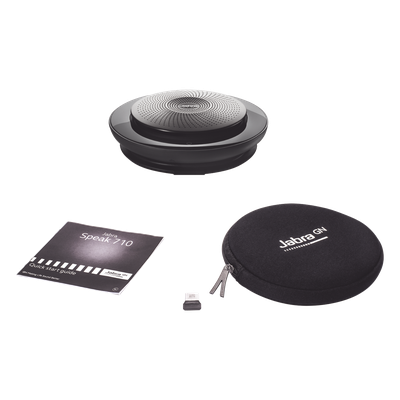 JABRA - Altavoz Portátil con Micrófono / Bluetooth y USB / Alcance 30 m (98.4 ft) / 15 Horas Autonomía / HD 360°