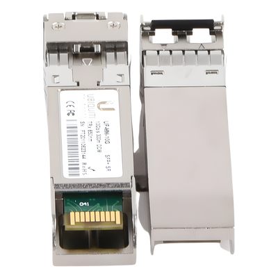 UBIQUITI - UFiber Módulo SFP+ 10G, transceptor MiniGibic MultiModo 10 Gbps, distancia 300m, conectores LC, paquete de 2 piezas