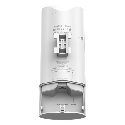 RUIJIE - Punto de Acceso Exterior Wi-Fi 7 / BE5040 / Doble Banda MLO / 5 Gbps / Puerto 2.5G PoE In / IP65 / -30°C a 65°C / 512 Usuarios