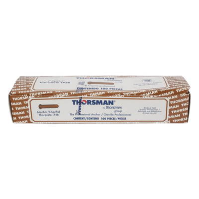 THORSMAN - Taquete de Fijación / Doble Expansión Multidireccional / Tornillo 10 mm x 44.5 mm (1 3/4") / Resistencia 80 kg / Polietileno HDPE / Rango Térmico -50°C a +80°C