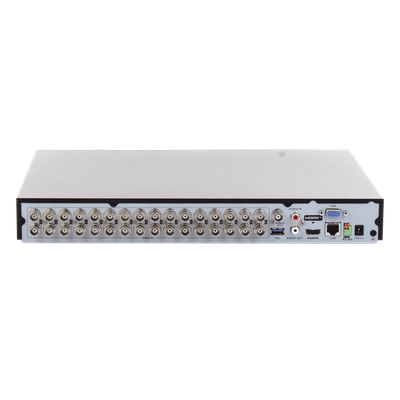 HIKVISION - DVR 32 Canales TurboHD + 2 Canales IP / 2 Megapixel 1080p Lite / AcuSense IA / Audio por Coaxitron / H.265+ / Salida Full HD / 2 Bahías HDD 10TB