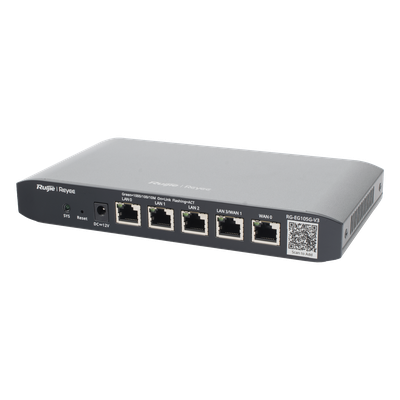 RUIJIE - Router Balanceador SD-WAN / 600 Mbps / 100 Usuarios Concurrentes / 2 WAN Gigabit / 20,000 Sesiones / 12 Watts