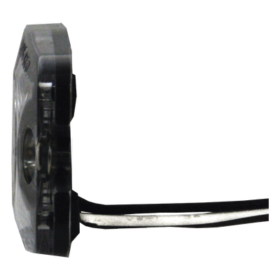 SIGNALPRO - Luz Auxiliar de Advertencia / 3 LED / Ámbar / SAE Clase 1 / Multivoltaje 12~24 VCC / Perfil 6.6 mm (0.26") / Memoria No Volátil