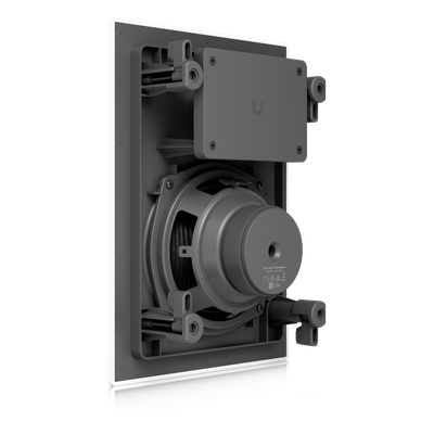 UBIQUITI - Altavoz Empotrable de Pared / Woofer 6.5" / Tweeter 1" Pivote ±15° / 130W 8 Ohms / Cobertura Simétrica Axial 90° / NDAA Compliant