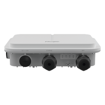 RUIJIE - Punto de Acceso Wi-Fi 6 / 2975 Mbps / Omnidireccional 360° / Doble Banda 2.4/5 GHz / IP68 / Puerto SFP / MU-MIMO 2x2