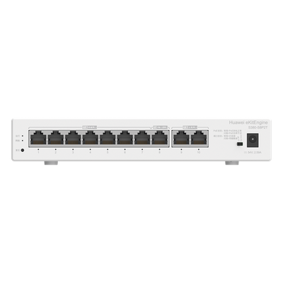 HUAWEI - Router Controlador / 8 Puertos PoE LAN Gigabit / 2 Puertos WAN Gigabit / 1 Puerto LAN/WAN Gigabit / PoE 124 W / 64 APs / 250 Clientes / 16 Gbps Switching