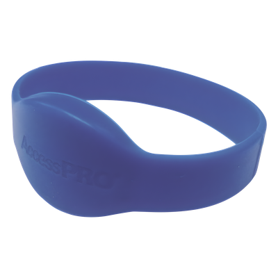 ACCESSPRO - Brazalete de Proximidad / 125 kHz EM / 74 mm Diámetro / 2.43 pies / Wiegand 26 bits / Silicona Resistente al Agua / Azul