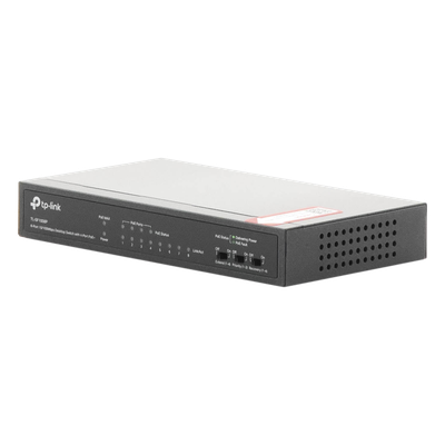 TP-LINK - Switch PoE+ No Administrable / 8 Puertos 10/100 Mbps / 4 Puertos PoE 802.3af/at / 66W / Alcance Extendido 250 m (820 pies) / Sin Ventilador