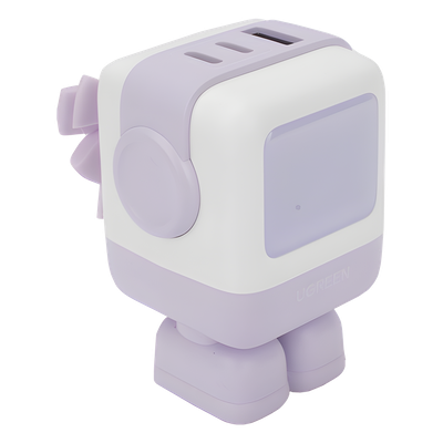 UGREEN - Cargador de Escritorio / 65W / 3 Puertos / 2 USB-C + 1 USB-A / PD 3.0 / QC 4.0 / GaN II / Pantalla LED