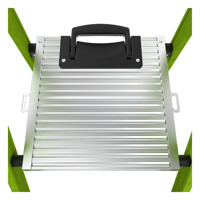 LITTLE GIANT LADDER SYSTEMS - Escalera de Tijera / Fibra de Vidrio y Aluminio / 1.8 m (6 ft) / Carga 170 kg / Soporte Superior para Herramientas / Tipo IAA