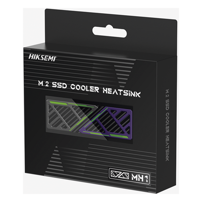 HIKSEMI BY HIKVISION - Disipador Pasivo M.2 2280 / Reducción de Temperatura ≤25°C / Aleación de Aluminio / Compatible PC y PS5 / 73 x 22 x 9 mm