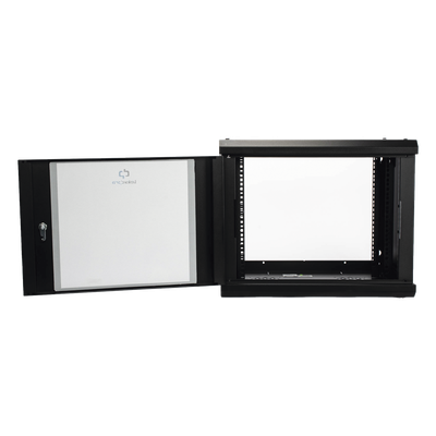 LINKEDPRO - Gabinete de Pared 9U / Cristal Templado / 455 mm Profundidad (1.49 pies) / Acero Reforzado