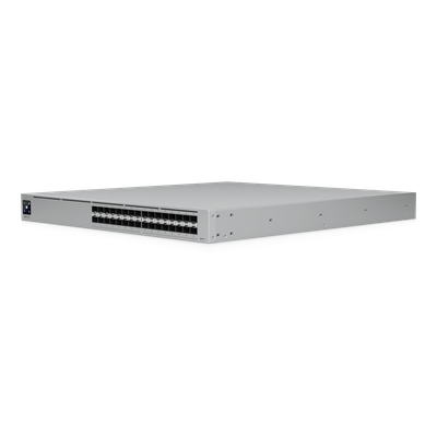 UBIQUITI - Switch de Agregación 25G / 32 Puertos SFP28 / Capacidad 1.6 Tbps / Layer 3 / Rack 1U / Pantalla Táctil 1.3"