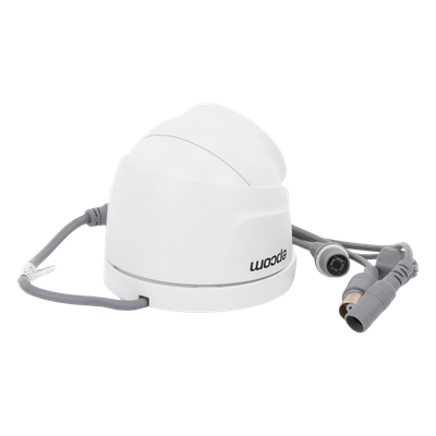 EPCOM PROFESSIONAL - Cámara Domo TURBOHD / 2 Megapixel / Gran Angular 106° / IR 20 m (65.6 ft) / Audio por Coaxitron / IP66 / Metal