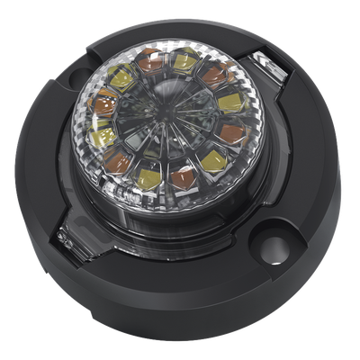 SIGNALPRO - Estrobo LED de Advertencia / 12 LED de Alta Intensidad / Doble Color / 12 Vcd / IPX7 / ECE R10