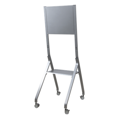 EPCOM - Soporte Móvil para Pantalla / Carga 100 kg (220 lbs) / 55" a 98" / VESA 400 x 400 mm / Superficie Antibacteriana / Base con Ruedas