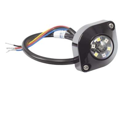 ECCO - Estrobo Oculto LED / 6 LEDs de Alta Intensidad / 16 Patrones de Destello / IP67 e IP69K / 12-24 VCC / 45.8 x 32.6 x 18.8 mm