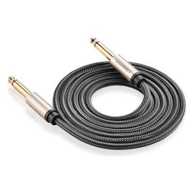UGREEN - Cable de Audio Mono / 6.35 mm (1/4") Macho a Macho / 10 m (32.8 ft) / Núcleo de Cobre / Triple Blindaje / Nylon Trenzado