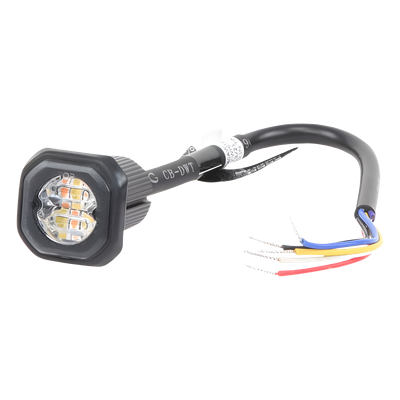 ECCO - Lámpara oculta LED / Bajo perfil / Ámbar claro / 12-24 VDC / SAE Clase I / 98 patrones / Montaje empotrado