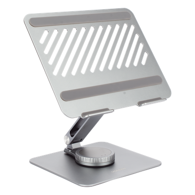 UGREEN - Soporte Giratorio para Laptop / Rotación 360° con Bloqueo / Aluminio / Carga 5 kg / 10 a 17.3" / Altura y Ángulo Ajustable / Plegable