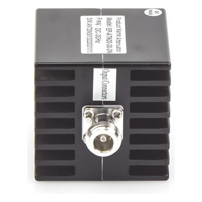 EPCOM - Atenuador en Línea RF / 30 dB / 0-3 GHz / 20 W / VSWR <1.2 / Conector N Macho-Hembra / Uso Interior