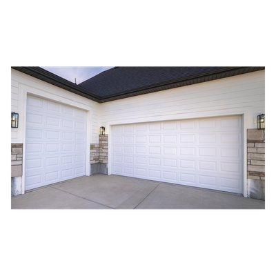 ACCESSPRO - Puerta de Garage Seccional / Panel 43 mm / Lámina Calibre 26 / Densidad 45 kg/m³ / Diseño Americano 4 Secciones / Aislamiento Térmico y Acústico