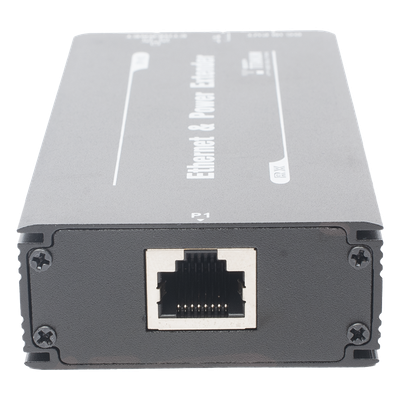 EPCOM TITANIUM - Receptor PoE Extensor / 1 Puerto / Alcance 600 m (1968.5 ft) / 60 W / 100 Mbps / Cascada 4 Nodos / Cat 5e/6