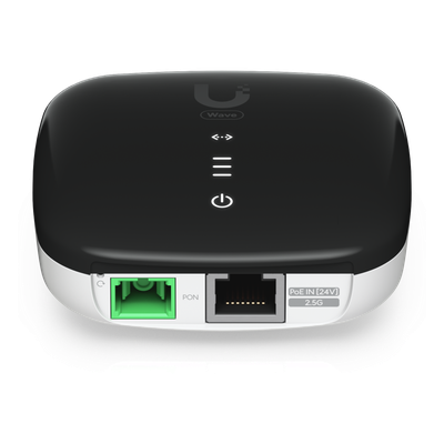 UBIQUITI - ONU GPON / 2.5 GbE RJ45 / 1.2 Gbps Upstream / 2.5 Gbps Downstream / Alcance 20 km (12.4 mi) / PoE 24 VCC