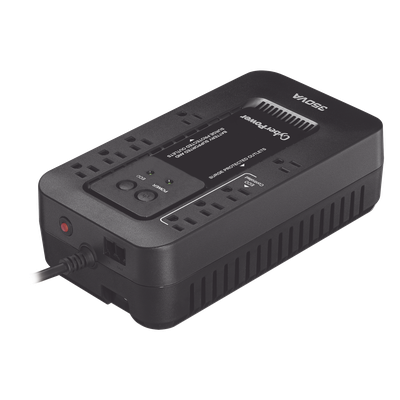 CYBERPOWER - UPS de 350 VA/255 W, Topología Standby con Modo Ahorrador ECO, Entrada 120 Vca NEMA 5-15P, Con 8 Tomas NEMA 5-15R