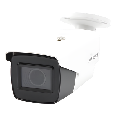 HIKVISION - Bala TURBOHD 5 Megapixel / Lente Mot. 2.7 a 13.5 mm / 131 pies IR EXIR / dWDR / TVI-AHD-CVI-CVBS / Exterior IP67 / 12 Vcc / 24 VCA