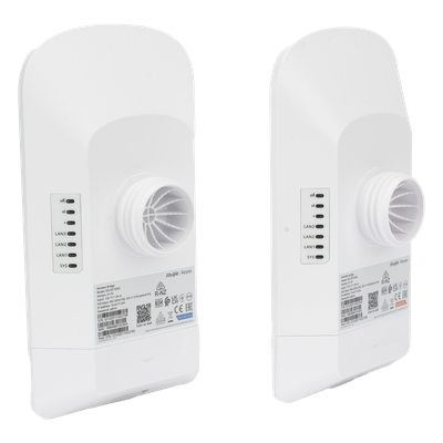 RUIJIE - Kit Punto a Punto / Wi-Fi 5 867 Mbps / 5 GHz / Alcance 5 km (16,404 ft) / Antena 16 dBi / 3 Puertos Gigabit / IP55 / Administración Cloud