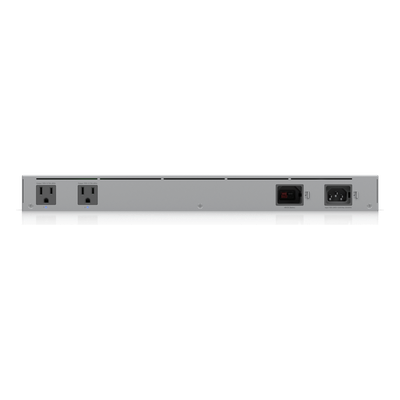 UBIQUITI - Switch PoE Administrable / 8 Puertos PoE+ y PoE++ / 120 W Totales / Batería UPS 368 Wh / 2 Salidas AC 230 V / Rack 1U