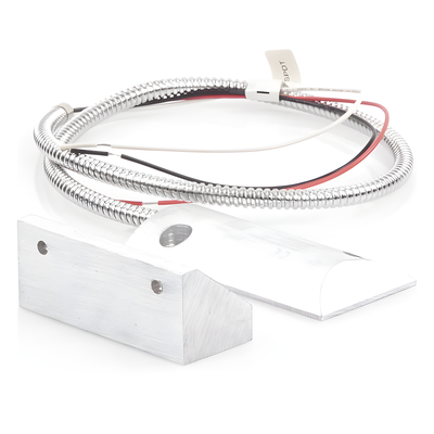 SFIRE - Contacto Magnético de Piso / Salida Dual NC/NA / GAP 65 mm (2.5 in) / Cubierta de Aluminio / Cable Blindado 55 cm / Certificación UL & CE