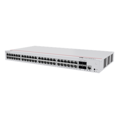 HUAWEI - Switch Capa 3 Administrable / 48 Puertos Gigabit / 4 Puertos 10GE SFP+ Uplink / 176 Gbps / iStack / ERPS