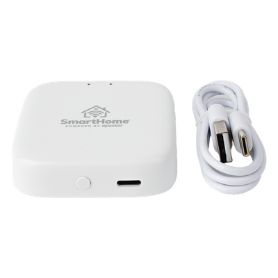 SMARTHOME BY EPCOM - Controlador Hub IoT / ZigBee 802.15.4 / Wi-Fi 802.11b/g/n / Bluetooth 5.0 / USB-C 5 V / Compatible Alexa y Google Home
