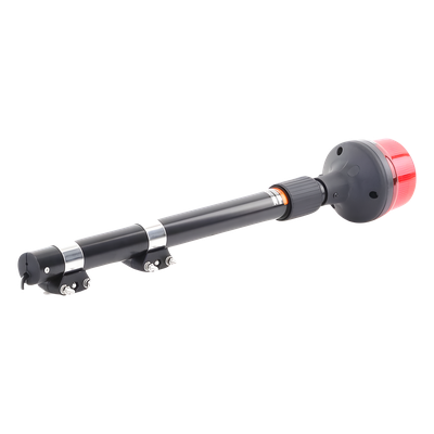 SIGNALPRO - Luz Telescópica para Motocicletas / 8 LED / Rojo / 12~24 VCD / IP6K6 / ECE R65 / SAE J845 / 88 mm de Altura