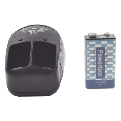 RANGER SECURITY DETECTORS - Cargador de Batería / 120 VCA / Salida Dual 9 VCC 16 mA / Protección contra Sobrecargas / Diseño Compacto