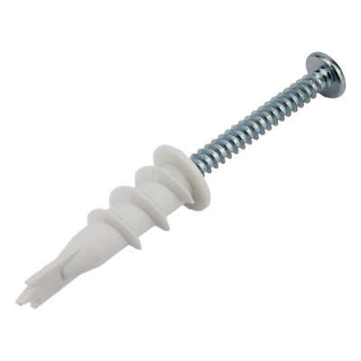 THORSMAN - Kit de Fijación Autoperforable / 10 Unidades / Carga 5 kg / Tornillo 10 mm x 38 mm / Tablaroca y Mampostería / Nylon Reforzado / -40°C a +80°C