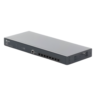 TP-LINK - Switch Fibra Óptica L2+ / 8 Puertos SFP+ 10G / 160 Gbps / Sin Ventiladores / Montaje en Rack / Gestión Omada Centralizada