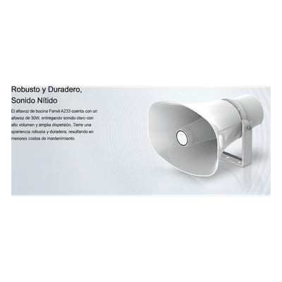 FANVIL - Altavoz SIP IP / 2 Líneas SIP / Potencia 30 W / IP66 Exterior / PoE 802.3af / Montaje en Pared