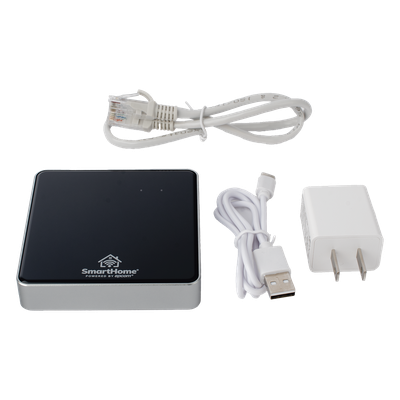 SMARTHOME BY EPCOM - Controlador Hub ZigBee 3.0 / Ethernet / 100+ Dispositivos / Mesh / Alexa y Google Home
