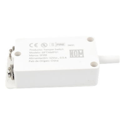 SFIRE - Switch de Tamper NC / Contactos de Plata / 12 VDC / UL y CE / 18-24 AWG