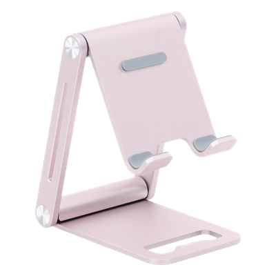 UGREEN - Soporte para Celular / Aluminio / Plegable / Multiángulo / 4.7 a 7.9 pulgadas / Carga 600 g / Rosa