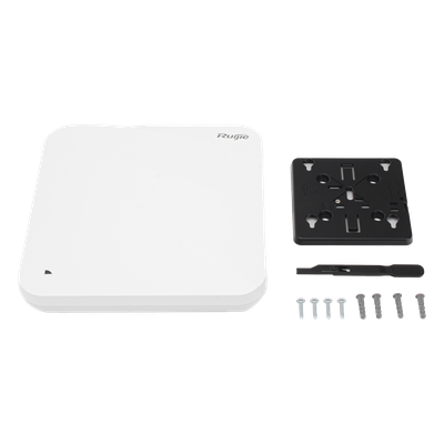 RUIJIE - Punto de acceso Enterprise Wi-Fi 6 / ZigBee y Bluetooth 5.1 / Interior / Puerto Multi-Gigabit 5G y SFP 5G / Hasta 5.37 Gbps / MU-MIMO 4x4 / 2.4 GHz 2x2 / 5 GHz 4x4 / 1024 usuarios