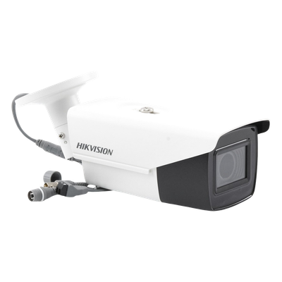 HIKVISION - Bala TURBOHD 5 Megapixel / Lente Mot. 2.7 a 13.5 mm / 131 pies IR EXIR / dWDR / TVI-AHD-CVI-CVBS / Exterior IP67 / 12 Vcc / 24 VCA